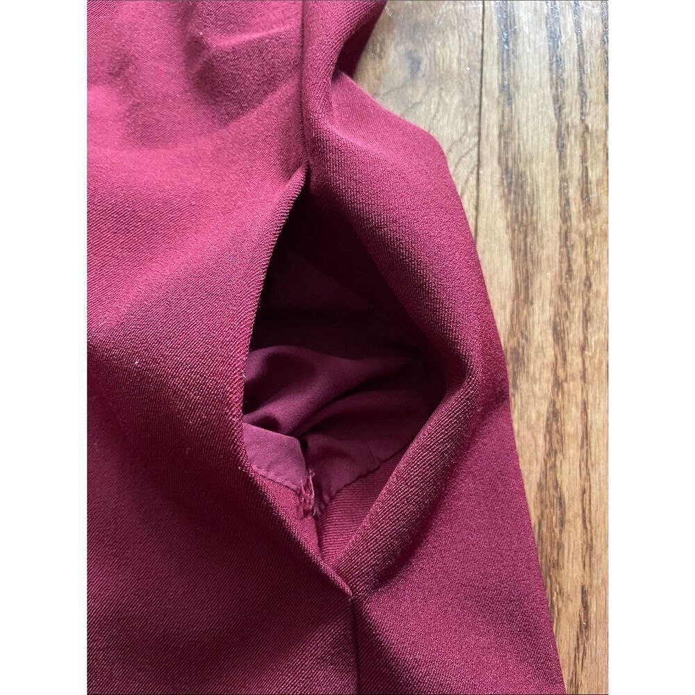 MM Lafleur Emily Dark Red Shift Dress Sz 2 - Picture 6 of 8